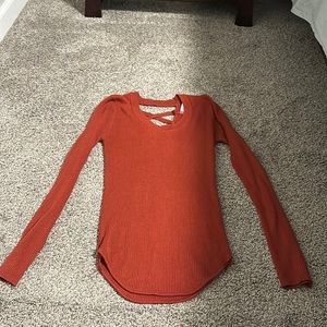 Long Sleeved Burnt Orange Sweater